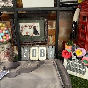 Zohzo Lauren Breast Pump Laptop Bag Tote Bag  grey